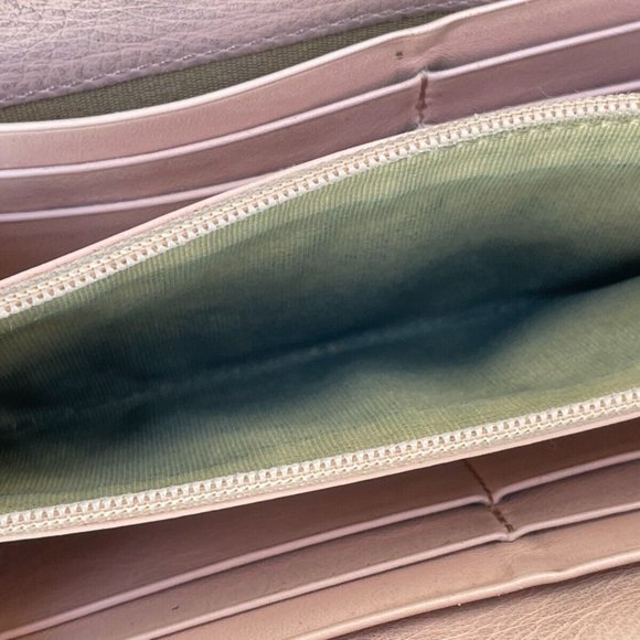 Jimmy Choo Clutch Nellie Star Studded Leather Zip Around Long Wallet Made Italy - Picture 9 of 12